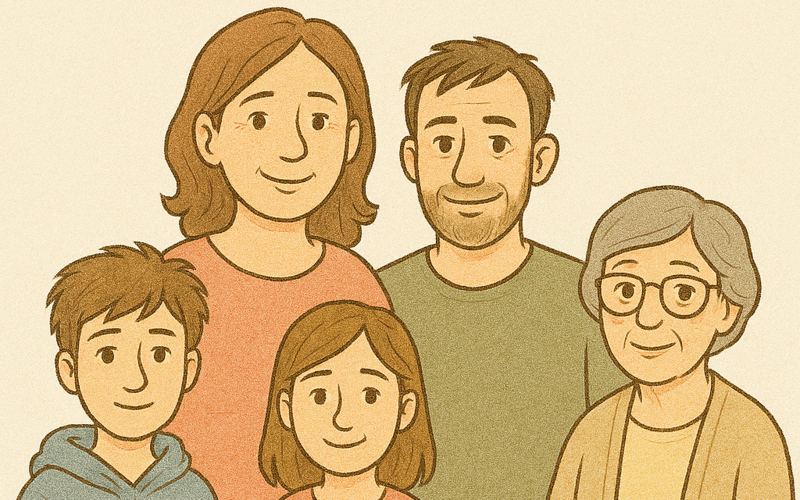 Familjen vest