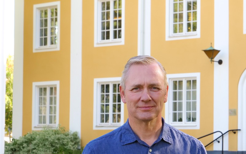 Björn Hansson utanför stadshuset