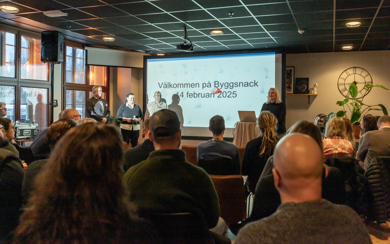 Byggsnack i Restaurang Koppardalen den 14 februari