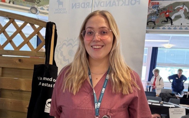 Personal på seniormässan.