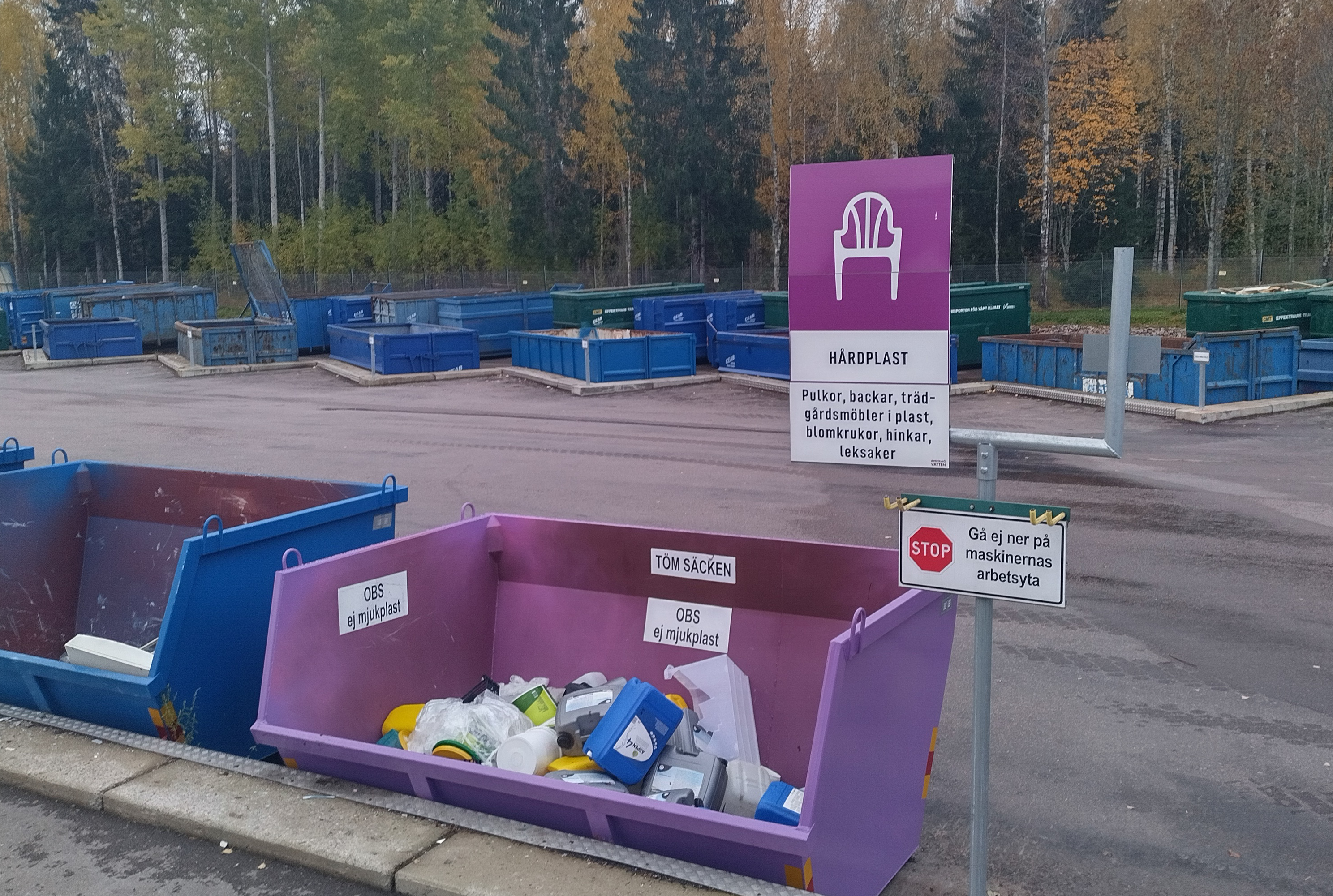lila container.