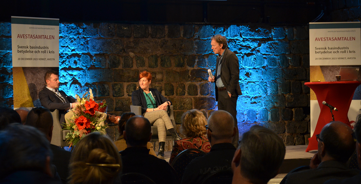 Christian Dufhaus Outokumpu, Linda Stinessen Stora Enso Fors och Lennart Ekdal moderator