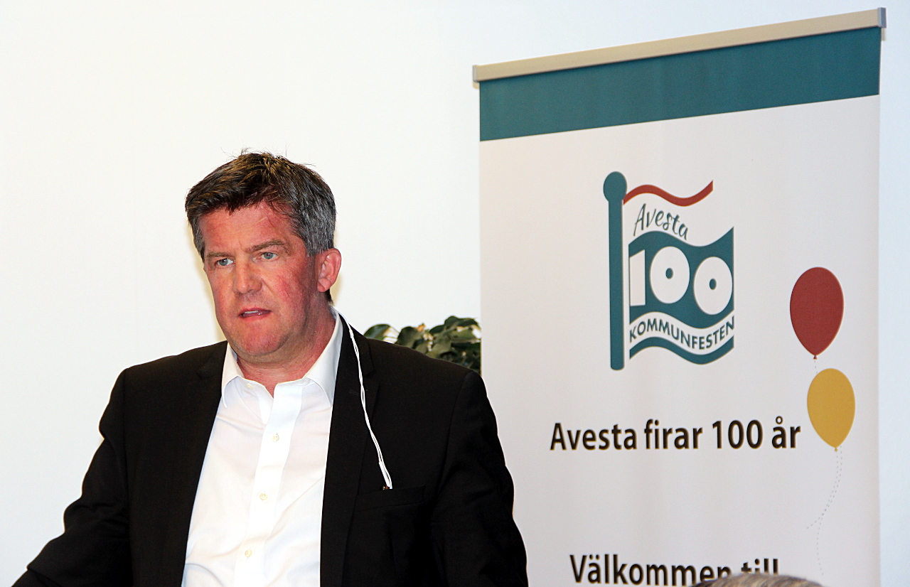 Ilija Batljan, grundare av SBB, Samhällsbyggnadsbolaget, gästade Avesta när Förtagardagarna inleddes.