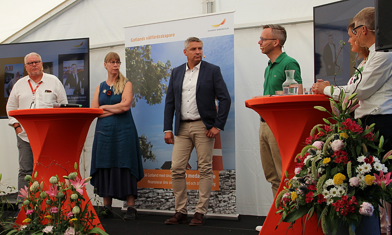 Lars Isacsson från Avesta deltog i ett av Svenskt Näringslivs Almedalsseminarium