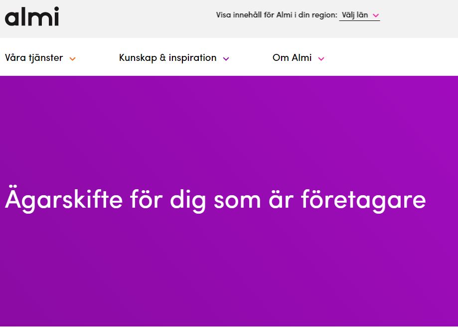 Almi stöttar och ger råd vid ägarskiften