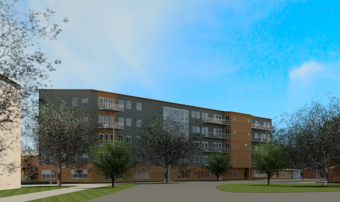 Det nya bostadsbygget väntas bli fyra och fem våningar högt med cirka 70 lägenheter totalt.