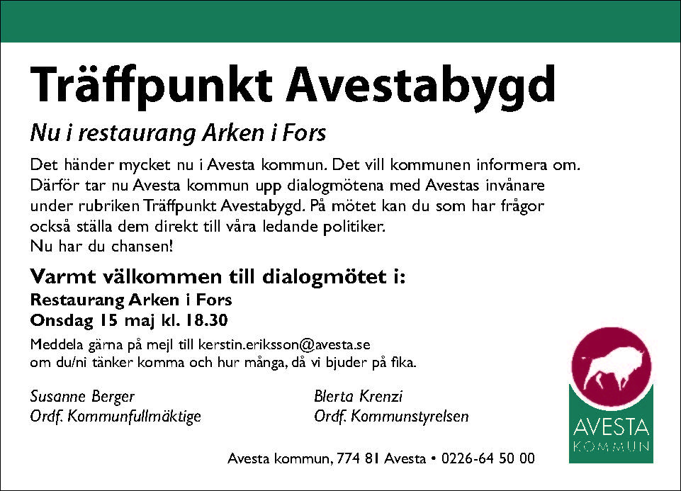 Annons om inbjudan till Forsmötet