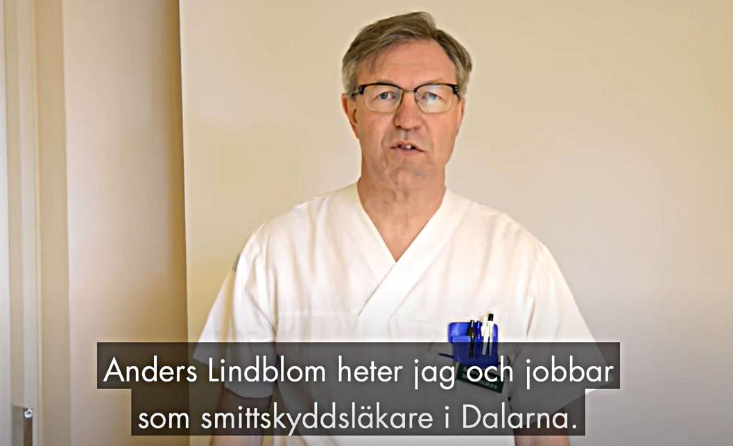 Smittskyddsläkare Anders Lindblom berättar om smittskydd och skyddsutrustning