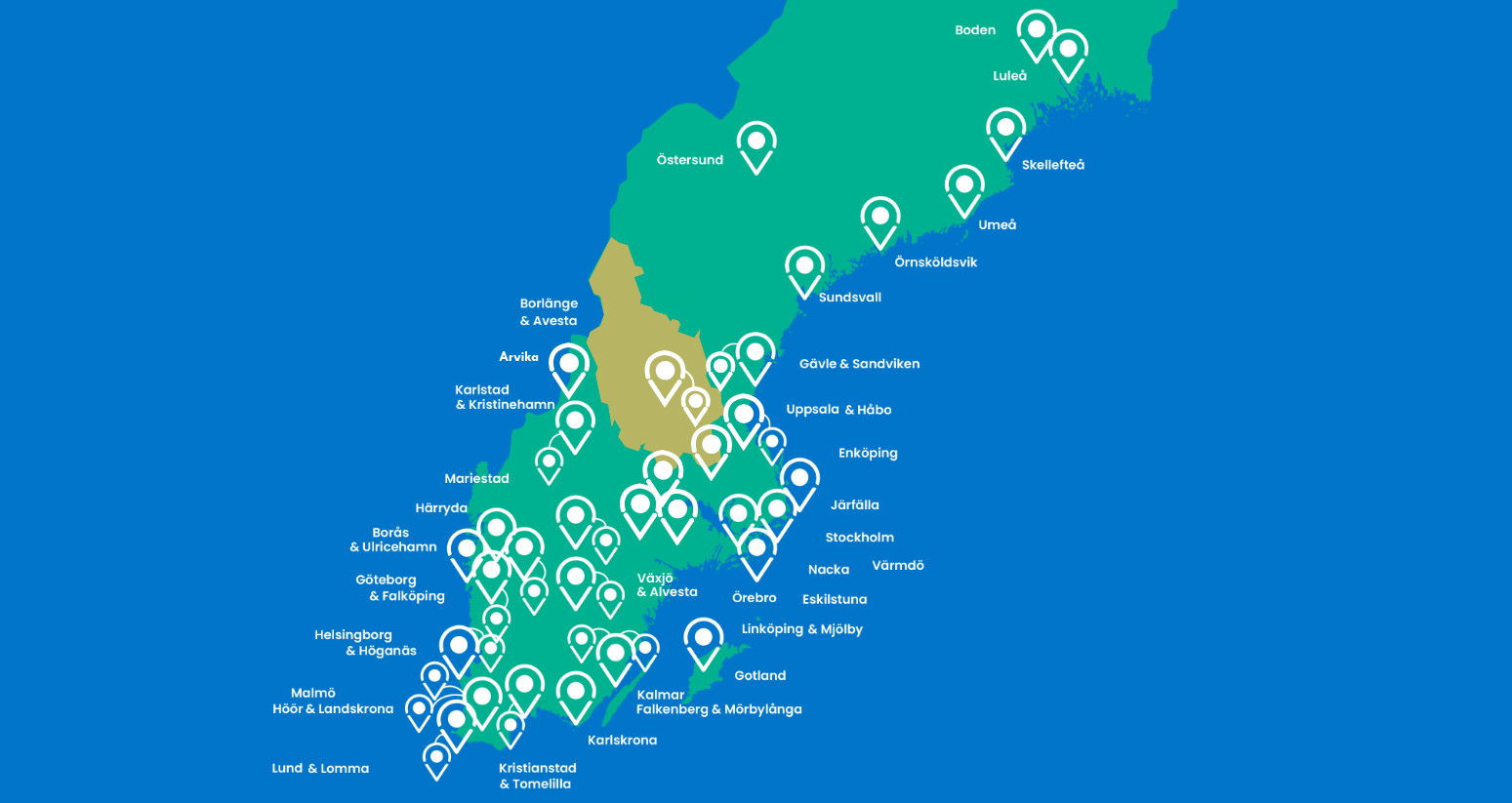 Borlänge och Avesta är de kommuner i dalarna som är med i satsningen.